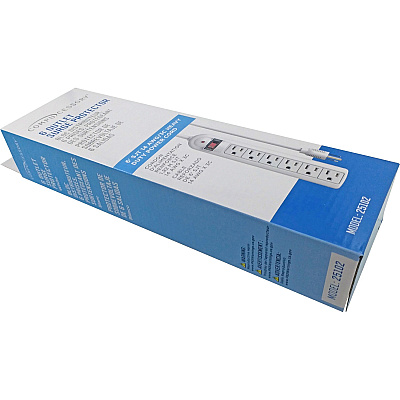 Compucessory 6-Outlet Strip Office Surge Protector (CCS25102)
