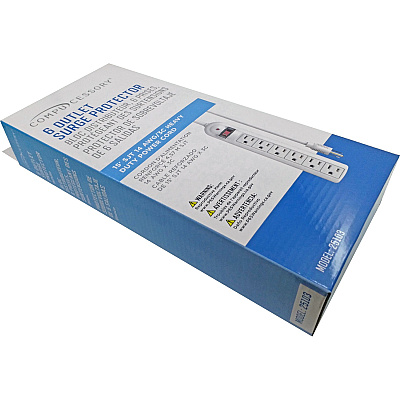 Compucessory 6-Outlet Office Surge Protectors (CCS25103)