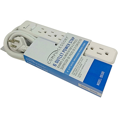 Compucessory 6-Outlet Power Strips (CCS55155)