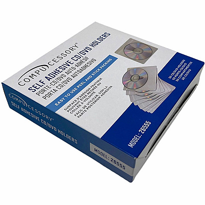 Compucessory Self-Adhesive Poly CD/DVD Holders (CCS26555)