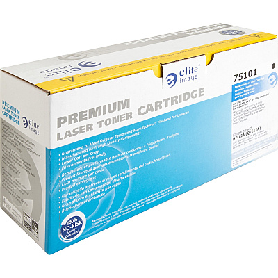 Elite Image Remanufactured Laser Toner Cartridge - Alternative for HP 12A (Q2612A) - Black - 1 Each (ELI75101)