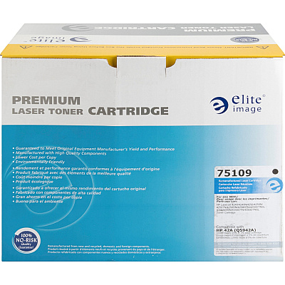 Elite Image Remanufactured Laser Toner Cartridge - Alternative for HP 42A (Q5942A) - Black - 1 Each (ELI75109)