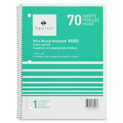 Sparco Wirebound Notebook (83253)