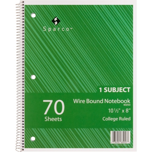Sparco Wirebound Notebook (83253)