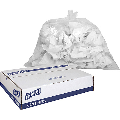 Genuine Joe Clear Trash Can Liners (GJO01010)