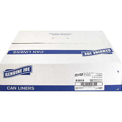 Genuine Joe Clear Trash Can Liners (GJO01013)