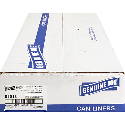 Genuine Joe Clear Trash Can Liners (GJO01013)