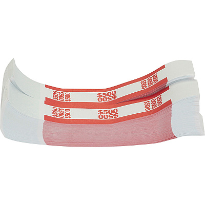Sparco White Kraft ABA Bill Straps (SPRBS500WK)