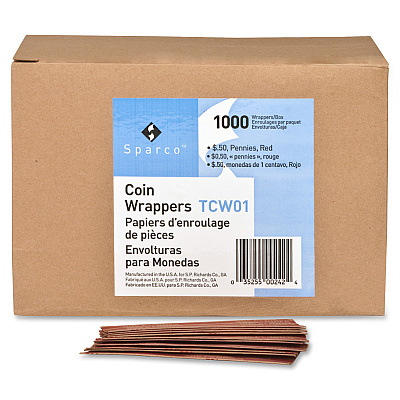 Sparco Flat Coin Wrappers (SPRTCW01)