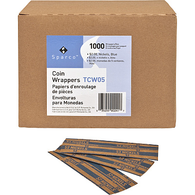 Sparco Flat Coin Wrappers (SPRTCW05)