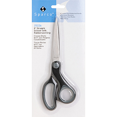 Sparco Straight Scissors w/Rubber Grip Handle (SPR25226)