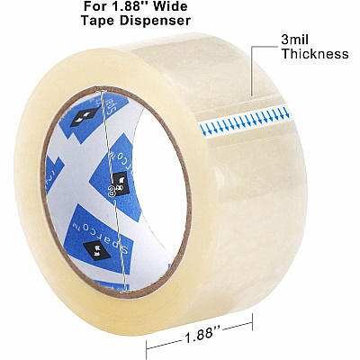 Sparco Heavy-duty Packaging Tape with Dispenser (SPR64011)