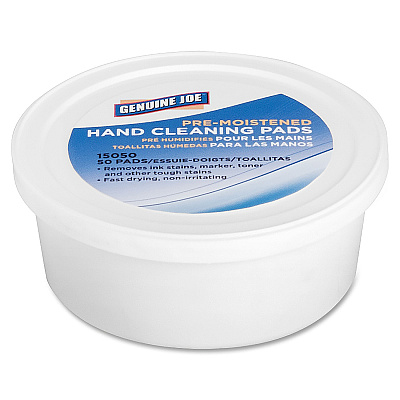Genuine Joe Pre-moistened Hand Cleaning Pads (GJO15050)