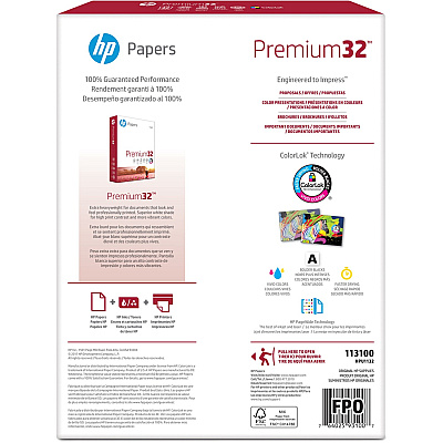 HP Premium32 Laser Paper - White (HEW113100)