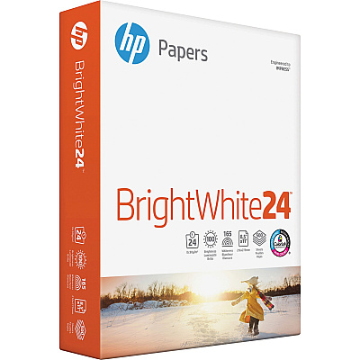HP BrightWhite24 Office Paper - White (HEW203000)