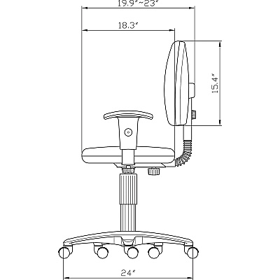 Lorell Millenia Series Pneumatic Adjustable Task Chair (LLR80004)