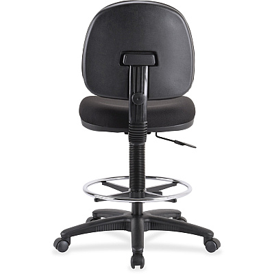 Lorell Millenia Series Adjustable Task Stool with Back (LLR80008)