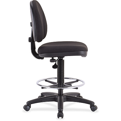 Lorell Millenia Series Adjustable Task Stool with Back (LLR80008)