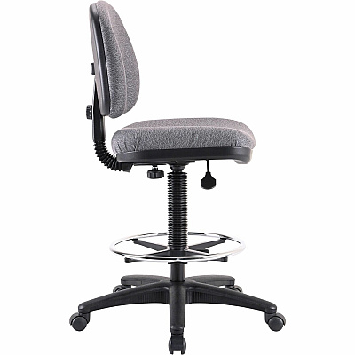 Lorell Millenia Series Adjustable Task Stool with Back (LLR80009)