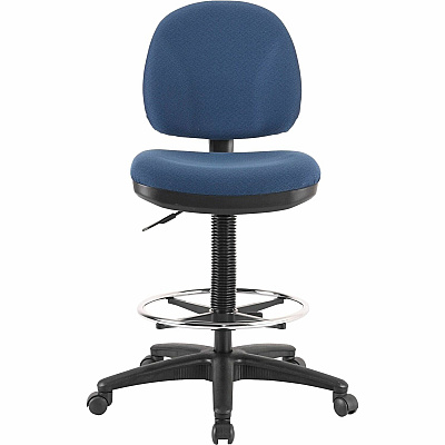 Lorell Millenia Series Adjustable Task Stool with Back (LLR80010)