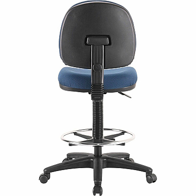 Lorell Millenia Series Adjustable Task Stool with Back (LLR80010)