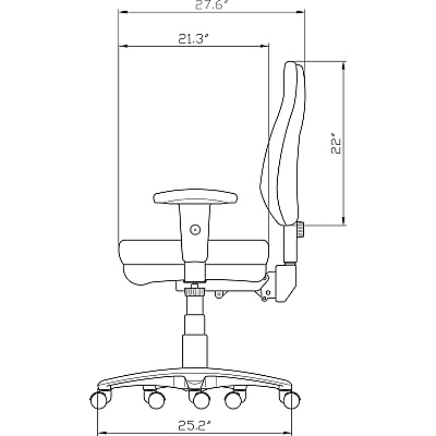 Lorell Bailey High-Back Multi-Task Chair (LLR81100)