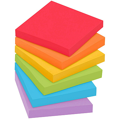 Post-it Super Sticky Notes - Playful Primaries Color Collection (MMM65412SSAN)