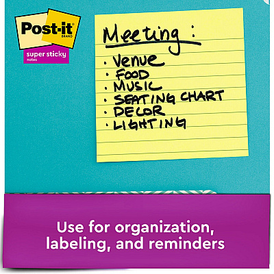 Post-it Super Sticky Lined Notes Cabinet Pack (MMM67512SSCP)