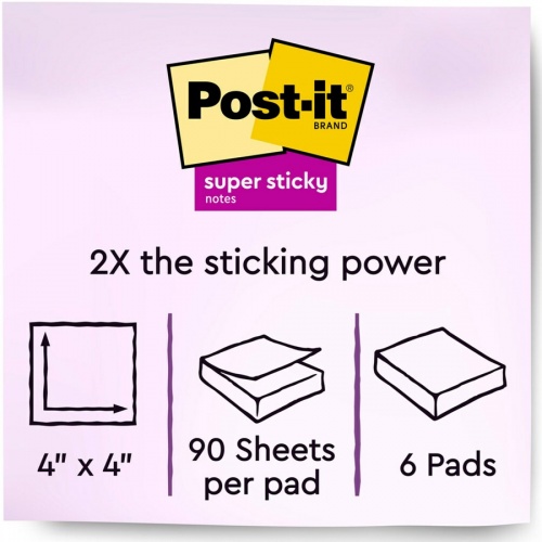 Post-it Super Sticky Lined Notes - Oasis Color Collection (6756SST)