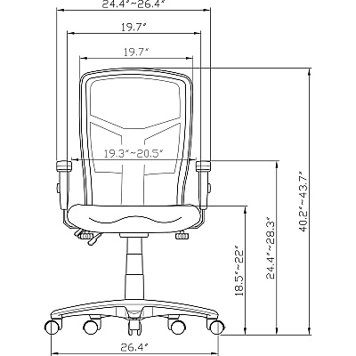 Lorell Executive High-back Mesh Chair (LLR86200)