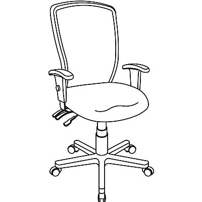 Lorell Executive High-back Mesh Chair (LLR86200)