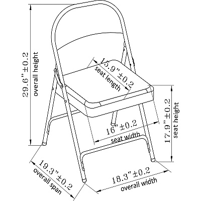 Lorell Padded Seat Folding Chairs (LLR62501)