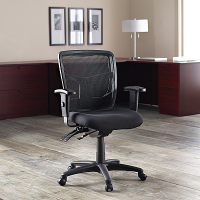 Lorell ErgoMesh Series Managerial Mesh Mid-Back Chair (LLR86201)