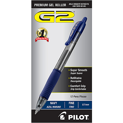Pilot G2 Retractable Gel Ink Rollerball Pens (PIL31187)