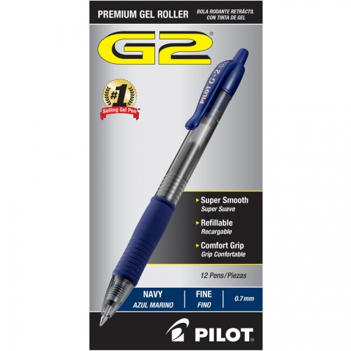 Pilot G2 Retractable Gel Ink Rollerball Pens (31187)