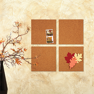 Quartet Frameless Modular Natural Cork Tiles (QRT102Q)
