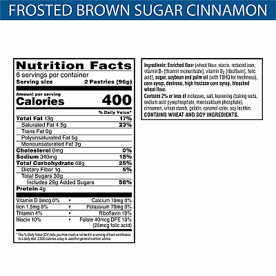 Kellogg's Pop-Tarts Frosted Brown Sugar Cinnamon (KEB31132)