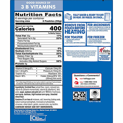 Kellogg's Pop-Tarts Frosted Brown Sugar Cinnamon (KEB31132)