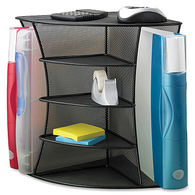 Safco Onyx Mesh Corner Organizer (SAF3261BL)