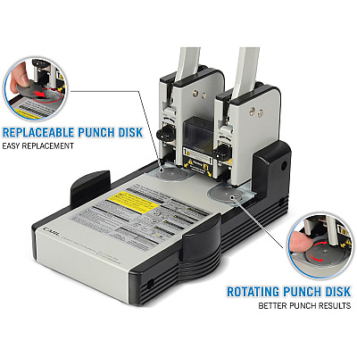 CARL XHC2100 Extra Heavy-duty Two Hole Punch (CUI62100)