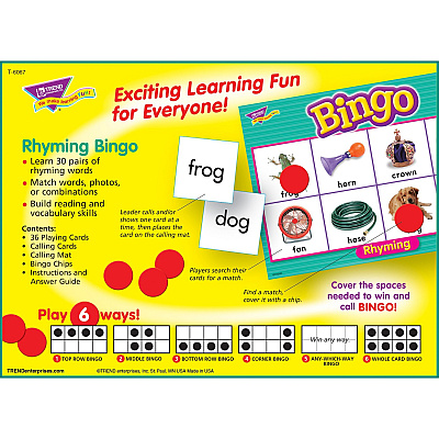 TREND Rhyming Bingo Game (TEPT6067)