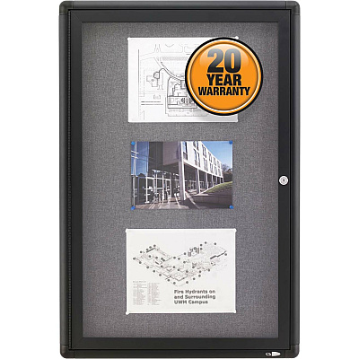 Quartet Enclosed Bulletin Board (QRT2363L)