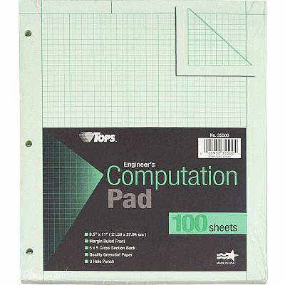 TOPS Engineering Computation Pad (TOP35500)