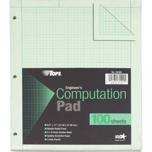 TOPS Engineering Computation Pad (35500)
