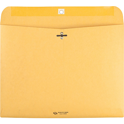 Quality Park 9 x 12 Clasp Envelopes with Deeply Gummed Flaps (QUA38090)
