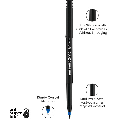 uniball Onyx Rollerball Pens (UBC60041)