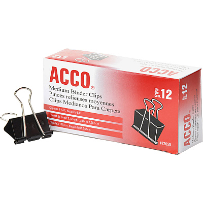 ACCO Medium Foldback Binder Clips (ACC72050)