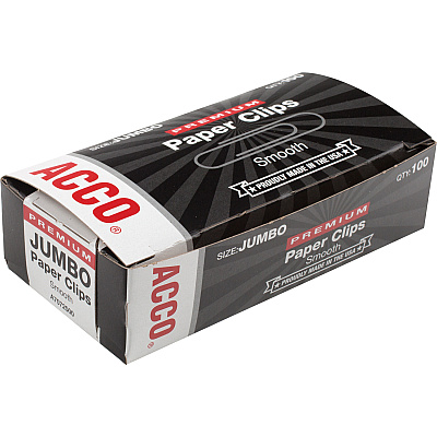 Wilson Jones Premium Jumbo Smooth Paper Clips (ACC72500)