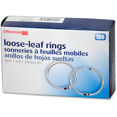 Officemate Loose-Leaf Book Rings (OIC99703)