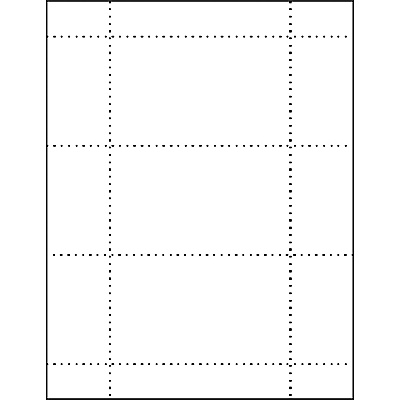 MACO Micro-perforated Laser/Ink Jet Unruled Index Cards (MACML8576)